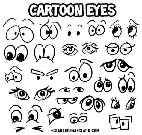 How to Draw Cartoon Eyes Draw Cartoon Eyes, Cartoon Noses, Cartoon Mouths, رسم كاريكاتير, Realistic Eye Drawing, Draw Cartoon, Cartoon Hair, 얼굴 그리기, Cartoon Eyes