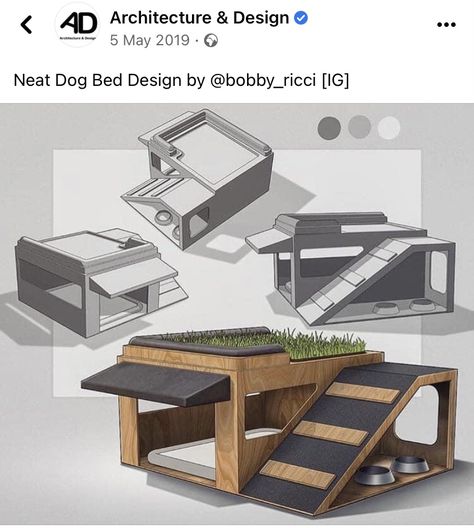 Dog House Design, Kandang Hamster, Grass Patio, Modern Dog Houses, Katt Grejer, Dog House Plans, Cool Dog Houses, Cat House Diy, Dog Yard