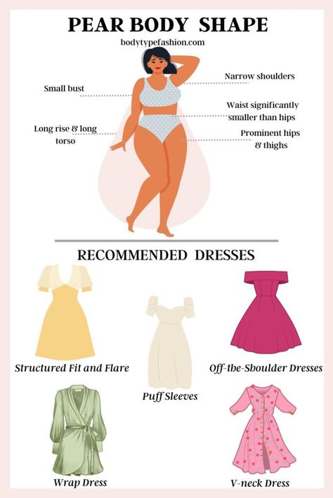 Dresses For Pear Body Shape, Pear Body Shape Fashion, Pear Body Shape Outfits, Pear Shape Fashion, Pear Shaped Dresses, Pear Shaped Outfits, Dress For Body Shape, Dress Body Type, Pear Shaped Women