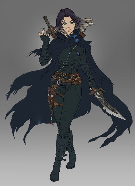 ArtStation - Rogue from Apophis Saga Rouge Art Dnd, Dnd Rogue Swashbuckler, Fantasy Rogue Outfits, Rogue Outfit Dnd, Female Rogue Character Art, Female Rogue Dnd, Rogue Outfit Female, Rogue Pose Reference, Rogue Dnd Character Design