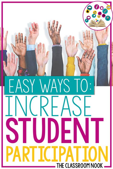 Looking for easy ways to increase student participation in your classroom? Check out this post with tons of classroom management tips for getting your students to actively participate in your class. #studentparticipation #classroommangement Classroom Engagement Strategies, Academic Coach, Classroom Engagement, Class Participation, Class Discussion, 2023 School, Classroom Discussion, Classroom Procedures, Classroom Management Tips