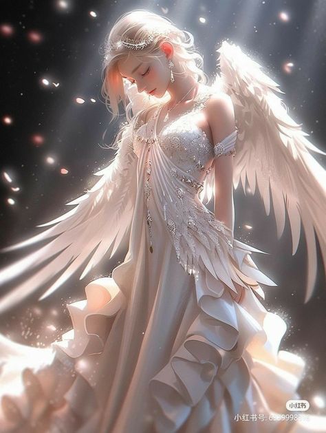 Angel Anime Art, Angel Girl Art, Angel Fantasy Art, Manga Library, Beautiful Easy Drawings, Cocoppa Wallpaper, Angel Images, Animation Art Character Design, Fantasy Images