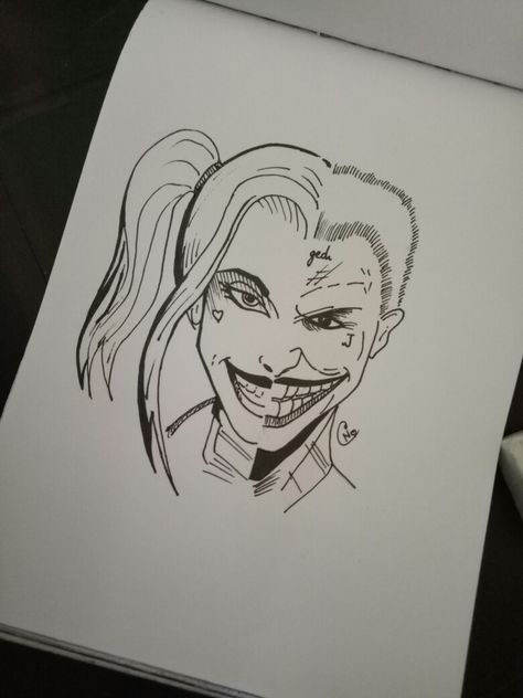 Joker Sketch Pencil Easy, Drawing Of The Joker, The Joker Drawing Easy, Joker And Harley Drawing, Old Disney Drawings, Joker Sketch Easy, Joker Drawing Pencil, Harley Quinn Drawing Easy, Joker Line Art