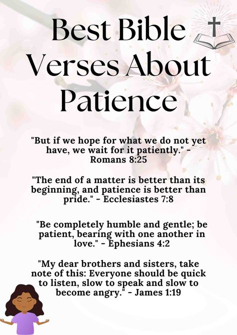 Bible Verses About Patience Patience Bible Study, Bible Verses On Patience, Bible Verses For Patience, Prayer For Patience, Verses About Patience, Bible Verses About Patience, Funny Bible Verses, Friends Bible Verse, Patience Prayer