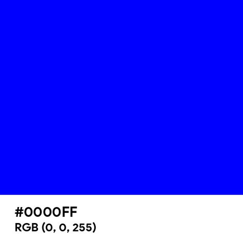 Blue color hex code is #0000FF Blue Color Hex, Blue Complementary Color, Blue Cmyk, Literature Aesthetic, Split Complementary Colors, Blue Shades Colors, Rgb Color Wheel, Rainbow Palette, Web Colors