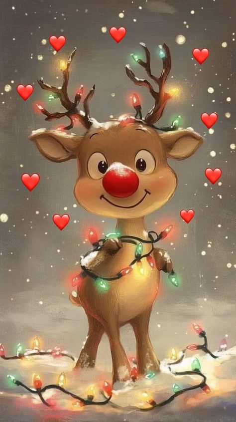 Red Christmas Wallpaper Backgrounds, Christmas Lockscreen Wallpapers, Cute Phone Wallpapers Aesthetic, Cool Christmas Wallpapers, Holiday Lockscreen, Christmas Screensaver, Reindeer Wallpaper, Christmas Cartoon Pictures, Xmas Background