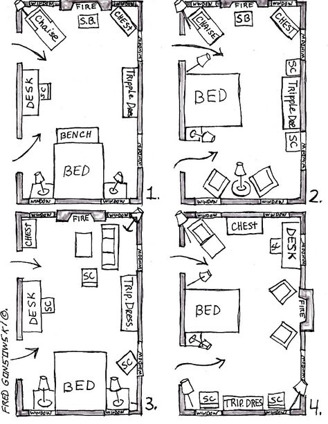 Bedroom Furniture Arrangement, Long Narrow Bedroom, Narrow Bedroom, Arranging Bedroom Furniture, Bedroom Arrangement, Bedroom Furniture Layout, Bedroom Layout, Small Room Design, Grand Homes