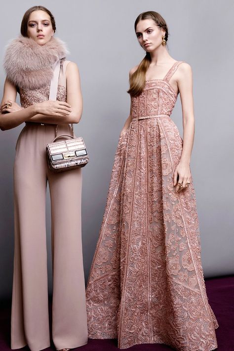 Elie Saab Pre-Fall 2015 Collection - Vogue Mode Rose, Fall 2015 Style, Outfit Inspired, 2015 Fashion, Elie Saab, Fall 2015, Mode Inspiration, Long Dresses, Beautiful Gowns