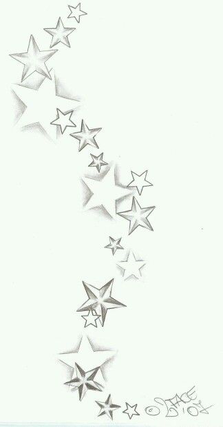 Shining Stars.. A Drawing, Deviantart, Stars, White