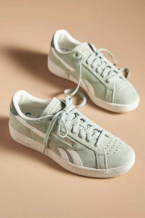 Reebok Club C Grounds Sneakers | Anthropologie Elegant Sneakers, Tie Styling, Reebok Sneakers, Reebok Club C, Cute Sneakers, Club C, Soft Shoes, Gym Shoes, Trendy Sneakers