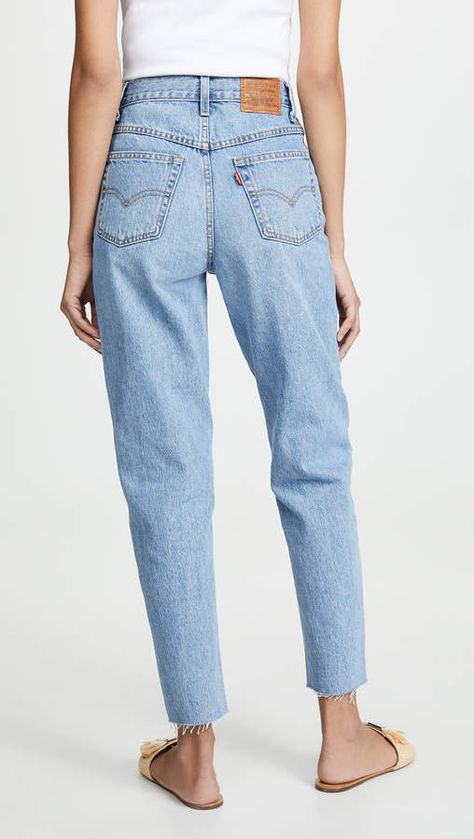 Levi's Mom Jeans #Levi#Mom#Jeans Mom Jeans Levis, Levi Mom Jeans, Levis Mom Jeans, Ripped Jeggings, Mom Jeans Outfit, Trendy Swimwear, Outfit Jeans, Shop Sale, Crop Top Outfits