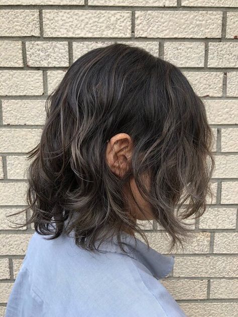 Digital Perm Hair — Balance Hair Salon - Innovative Japanese Hair Studio in Toronto Perm Wavy Hair, Digital Perm Short Hair, Japanese Perm, Perm Short Hair, Perm Ideas, Short Perm, Wavy Perm, Japanese Short Hair, Digital Perm