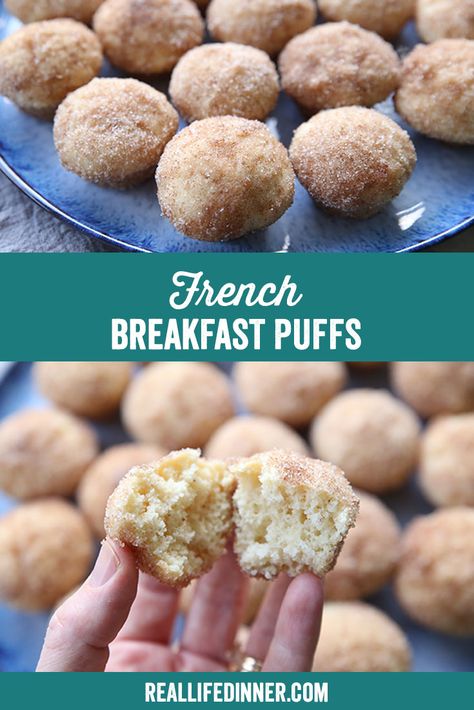 Pie, Pancake Puffs Recipes, Breakfast Puffs, French Breakfast Puffs, Puff Pancake, Vanilla Muffins, Photo Pinterest, French Breakfast, Puff Recipe