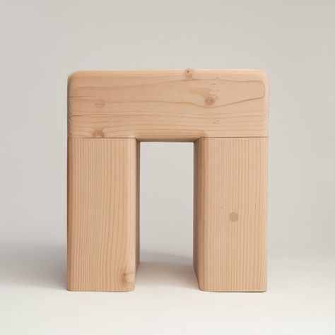 Furnishings – ORCA White Oak Hand Made Stool, Outdoor Silhouette, Plywood Stool, Minimalist Wood Furniture, Plywood Diy, Mushroom Stool, Wood Benches, 2x4 Wood, Steel Mailbox