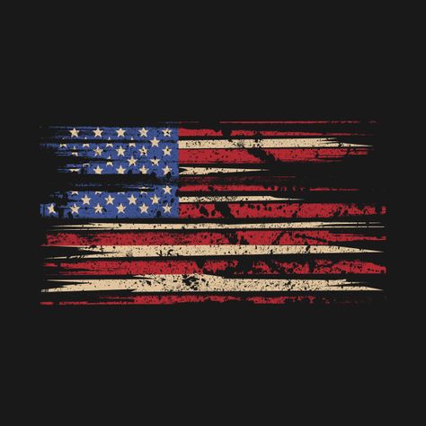 Check out this awesome 'American+Flag+Distressed+Retro+Vintage' design on @TeePublic! Cool American Flag, Navy Tattoos, Country Music Lyrics Quotes, Patriotic Tattoos, American Flag Art, Patriotic Pictures, American Flag Wallpaper, Pow Mia, Patriotic Art