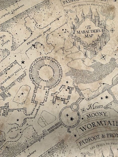 Marauders Map Wallpaper, Dark Map, Harry Potter Phone, Harry Potter Marauders Map, Harry Potter Printables, Harry Potter Background, Marauders Map, Harry Potter Merchandise, Harry Potter Decor