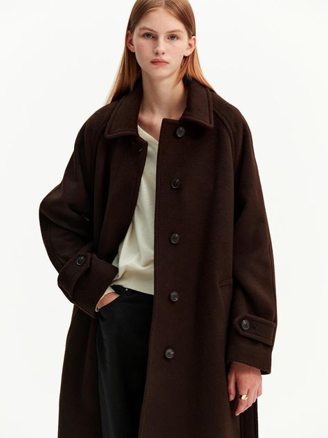 Oversized Coat Outfit, Casual Coats For Women, Smart Casual Office, Brown Wool Coat, Interview Outfit, Casual Date, W Concept, Brown Coat, Fashion Story