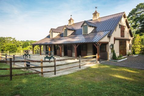 Equine Facility - Custom Barn Builders | Full-Service Barn Building Company Luxury Horse Barns, Equine Facility, Stable Style, Backyard Barn, Horse Barn Ideas Stables, Barn Stalls, Barn Builders, Barn Plan, Horse Barn Designs