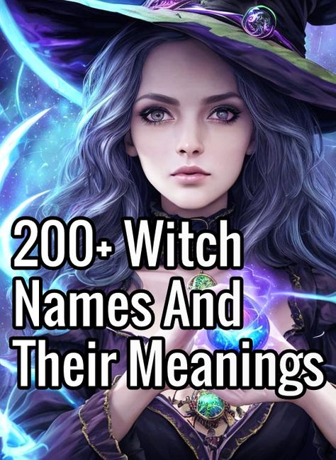 200+ Witch and Pagan Names and Their Meanings Names Of Witches, Cool Witchy Drawings, Tattoo Ideas For Witches, Finding Your Witch Name, Witch Hair Braids, Familiars Witch Animal Names, Witchy Words List, How To Pick A Witch Name, Witches Names Woman