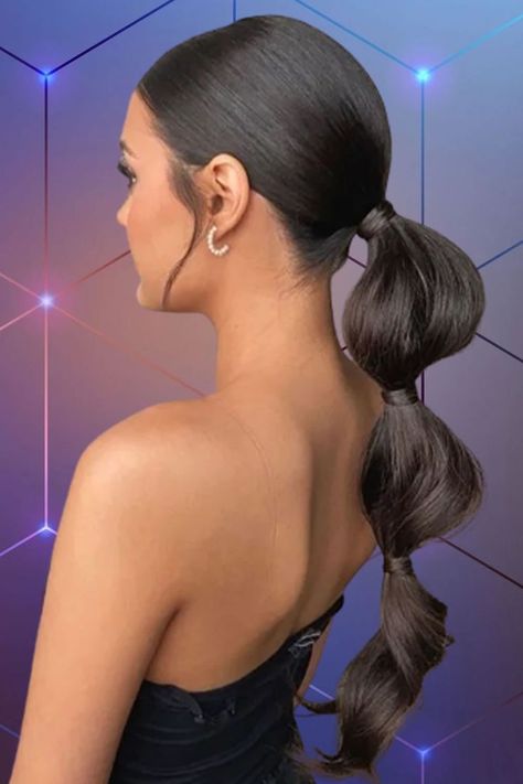 25 Low and High Ponytail Hairstyles that make us want to put our hair up for 2023-2024 High Ponytail Gala, Braided Side Ponytail Hairstyles, Slick Ponytail Hairstyles White Women, 2023 Ponytails, High Ponytail With Two Strands Out, Majorette Hairstyles, Upswept Hairstyles, Black Tie Hairstyle, Ponytail Bridal Hair