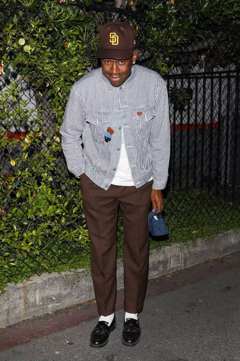 Tyler The Creator Fashion, Tyler The Creator Outfits, Loafers Men Outfit, Streetwear For Men, Classy Outfits Men, Street Fashion Men Streetwear, Guys Clothing Styles, Mens Outfit Inspiration, Mens Fashion Streetwear