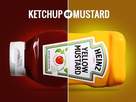 We can't decide which side is better. Can you? ;) Ads Creative Advertising Ideas, Todays Weather, Advertising Ideas, Kraft Heinz, Conceptual Design, Ketchup Bottle, Ads Creative, Creative Advertising, Ketchup