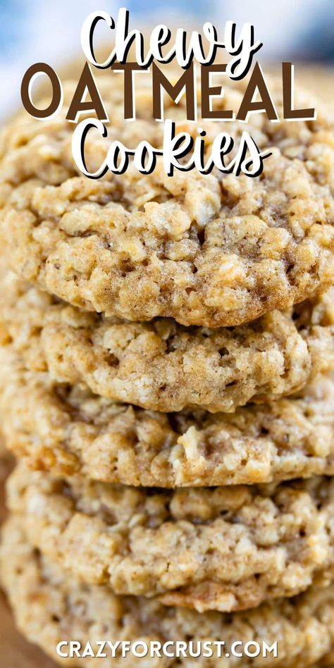 Oat Cookies Healthy, Chewy Oatmeal Cookies Recipe, Chewy Oatmeal Cookie, Air Fryer Banana, Soft Oatmeal Cookies, Banana Oat Cookies, Chewy Oatmeal Cookies, Oatmeal Cookie Recipe, Best Oatmeal Cookies