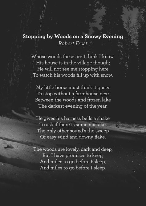 Robert Frost Poems, Snowy Evening, Winter Poems, Meaningful Poems, English Poetry, Soul Poetry, Beautiful Wallpapers For Iphone, Robert Frost, Short Poems