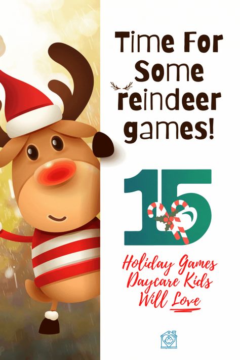 Gather up your little ones and let the Reindeer Games begin! Here are some holiday-inspired games daycare kids will love. Reindeer Race Game, Reindeer Games Class Party, Rudolph Day At School, Reindeer Toss Game, Reindeer Games For Toddlers, Feed The Reindeer Game, Kids Reindeer Games, Preschool Reindeer Games, Reindeer Hooves Game