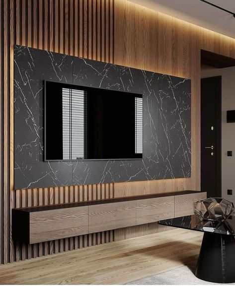 Tv Fal, Modern Tv Unit Designs, Modern Tv Wall Units, Living Room Wall Units, Furniture Studio, Modern Tv Units, Tv Wand, Modern Tv Wall, Dream Interior