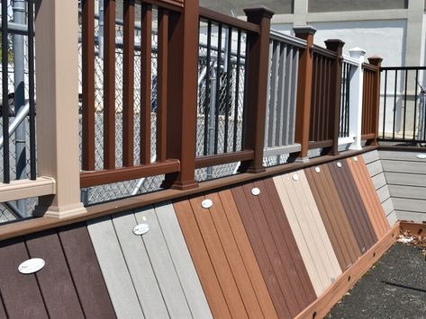 Fiberon Decking Colors, Painting Composite Decking, Trex Deck Colors, Composite Decking Colors, Trek Deck, Trex Composite Decking, Deck Inspiration, Composite Wood Deck, Deck Renovation