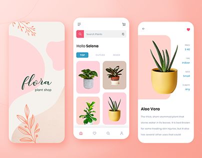 Flower Shop App Design, Interactive Pdf Design Inspiration, Flower Shop App, Interactive Pdf Design, Garden App, Health App Design, Catalog Design Layout, Plant App, Daisy Patches