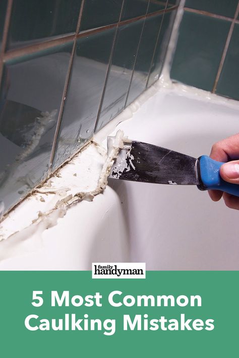 Caulking Tips, Architecture Renovation, Caulking Tools, Cleaning Painted Walls, Silicone Caulk, Deep Cleaning Tips, Family Handyman, Diy Home Repair, Table Kitchen