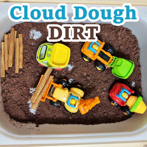 Rainforest Diorama, Edible Dirt, Dirt Recipe, Chocolate Dirt, Twig Stars, Toddler Sensory Bins, Diy Playdough, Cursive Practice, Cloud Dough