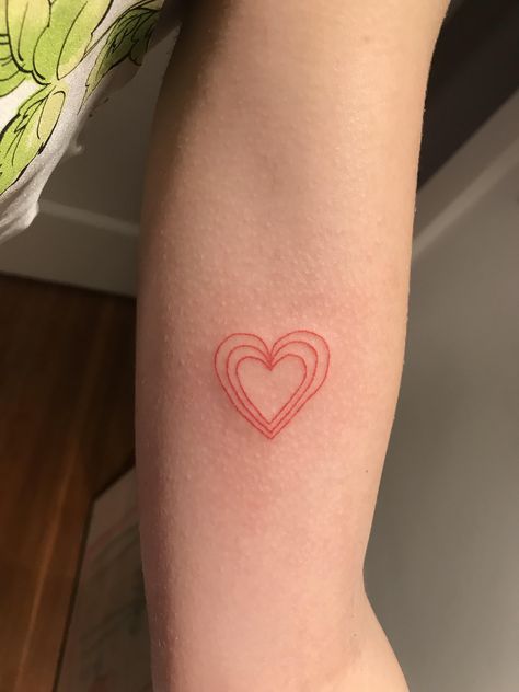 Three Of Hearts Tattoo, Triple Heart Tattoo, Ink Poisoning, Tiny Flower Tattoos, Hearts Tattoo, Sweet Tattoos, Triple Heart, Dainty Tattoos, Cherry Bomb