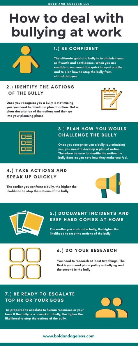 How To Deal With Bullying At Work - Is there any way you can confront a bully and win? It would be great to have a blueprint to follow that guarantees a high success rate, but that is not the reality. This article suggests a few things to do to improve your chances of challenging a bully and winning. How To Shut Down A Bully, How To Deal With A Bully At Work, How To Handle Bullies At School, How To Deal With Bullies At Work, How To Deal With Bullies, Work Bully, Bully At Work, Workplace Bully, Work Conflict