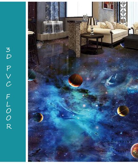 Custom Printed 3d Pvc Epoxy Vinyl Floor Stickers Adhesive Mural Waterproof - Buy Pvc Vinyl Flooring,Vinyl Waterproof Flooring,Self Adhesive Vinyl Flooring Product on Alibaba.com 3d Floor Art, 3d Floor Painting, Pvc Vinyl Flooring, Galaxy Bedroom, Galaxy Room, 3d Flooring, Vinyl Floor Covering, Custom Photo Wallpaper, 3d Wallpaper Mural