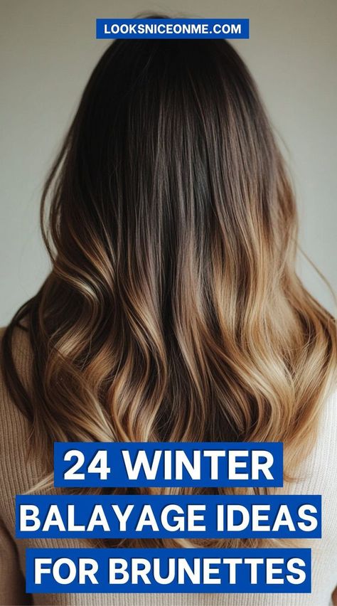 Get your hair winter-ready with these 24 gorgeous balayage ideas for brunettes! Whether you prefer deep chocolate, caramel, or frosty tones, these balayage styles will add depth and warmth to your brunette hair, keeping your look fresh and on-trend for winter. Balayage For Brunettes Caramel, Balayage For Fair Skin Brunettes, Toasted Almond Balayage, Bayalage Brunette Fall 2024, Lowlight Balayage For Brunettes, Fall Bayalage Brunette Dark, Fall 2024 Balayage, Balayage Hair Winter, Low Lights For Brown Hair Balayage