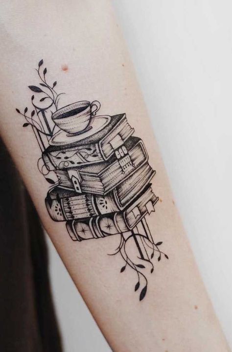 210+ Book Tattoo Designs For Literature Lovers (2023) - TattoosBoyGirl Book Lover Tattoo, Inspiring Tattoos, Book Tattoos, Tattoo Thoughts, Bookish Tattoos, Tattoos Inspo, Literary Tattoos, Kunst Tattoos, Tattoo Trend