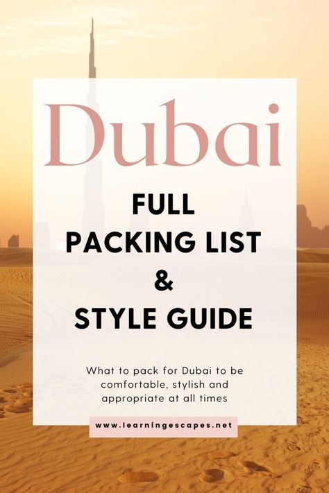 Holiday Outfits For Dubai, Travel To Dubai Packing Lists, Packing List For Dubai, Travel Capsule Wardrobe Dubai, Clothes For Dubai Trip, Dubai Outfits Ideas January, Dubai Capsule Wardrobe, Dresses For Dubai Trip, Dubai Dressing Style Women