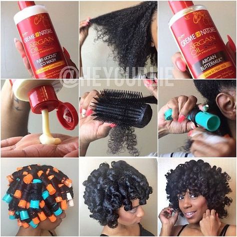 Perm Rod Set, Cabello Afro Natural, Hair Milk, Natural Hairstyle, Perm Rods, Pelo Afro, Black Curly, Natural Hair Inspiration, Natural Hair Tips