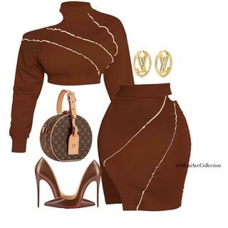 MimiAce Collection (@mimiacecollection) • Instagram photos and videos Brown Outfit Ideas, Worst Outfits, High Fashion Outfits, Brown Outfit, Classy Casual Outfits, Dope Fashion, Fashion Hacks Clothes, Cute Everyday Outfits, Baddie Outfits Casual