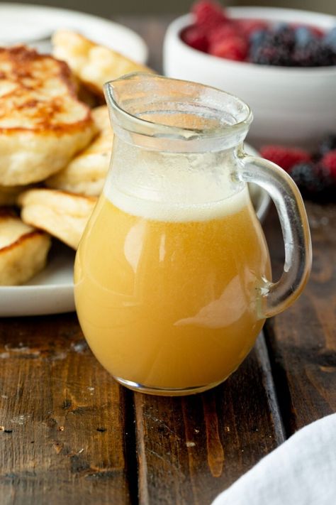 Breakfast With Buttermilk, Buttermilk Syrup Recipe, Homemade Buttermilk Syrup, Buttermilk Syrup Six Sisters, Simple Syrup With Honey, Best Pancake Syrup Recipe, Homemade Syrups For Pancakes, Flavored Pancake Syrup Recipe, Flavored Syrups For Pancakes