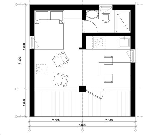 Gallery of Micro-Architecture: 40 Big Ideas for Small Cabins - 76 Small Cabin Floor Plans, Nevada House, Micro Cabin, Modular Cabins, Prefab Cabins, Compact House, Apartment Floor Plan, Cabin Floor Plans, Tiny House Floor Plans