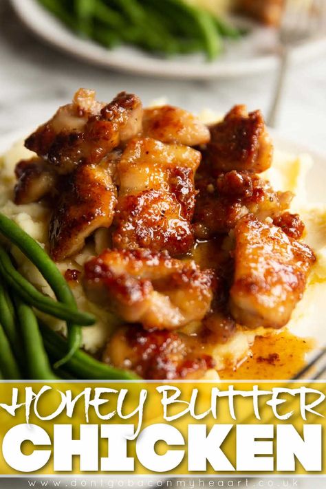 Recipes With Honey Butter, Chicken And Honey Recipes, Vegetable Easy Recipes, High End Meals, Easy Quick Dinners For Two, Recipes With Chicken Patties, Honey Butter Chicken Recipe, Mandy In The Making Recipes Chicken, Interesting Chicken Recipes