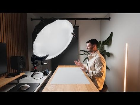 Compact Studio, Maximum Efficiency: My Space-Saving YouTube Setup - YouTube Youtube Set Up Background, Youtube Studio Setup, Background For Video, Studio Room Design, Youtube Setup, Creator Studio, Film Making, Youtube Studio, Small Woodworking Projects