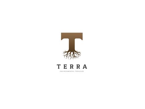 Terra Logo by Opaq Media Design Terra Logo Design, Rustic Fonts, Light Bulb Logo, Wild Logo, Warrior Logo, Lab Logo, Eco Logo, Circular Logo, Baby Logo