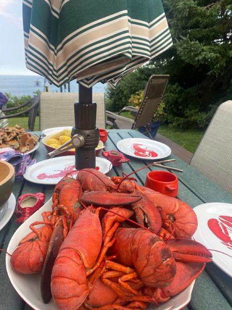 Maine Usa Aesthetic, Lobster Roll Aesthetic, Lobster Dinner Party, Charleston Red Rice Recipe, Lobster Aesthetic, Mouth Sketch, Carley Fortune, Maine Lobster Festival, Maine Aesthetic