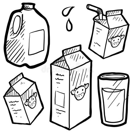 Milk cartons sketch. Doodle style milk and juice illustration set in vector form , #ad, #milk, #style, #illustration, #juice, #cartons #ad Milk Drawing Easy, Milk Tattoo, Juice Illustration, Milk Drawing, Tattoo Gato, Juice Carton, Milk Cartons, Bottle Drawing, Bottle Tattoo