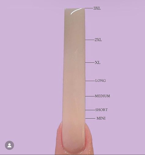 Nails Sizes Shape Chart, Nails For Back To School Acrylic Long, Acrylic Nails Sizes Chart Length, Nails Acrylic Length Chart, Acrylic Nails Length Chart Square, Acrylic Nail Sizes Chart Length, Length Nails Chart, Length Of Acrylic Nails Chart, Acrylic Length Chart